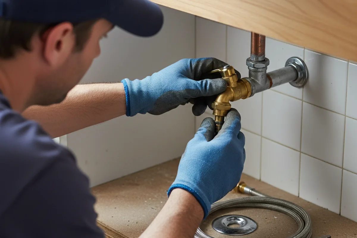 Shutoff valve and fitting work during Faucet and Fixture Repair in Hercules